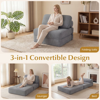 Folding Sofa Bed With Pillow, Gray Sofas & Loveseats at Gallery Canada