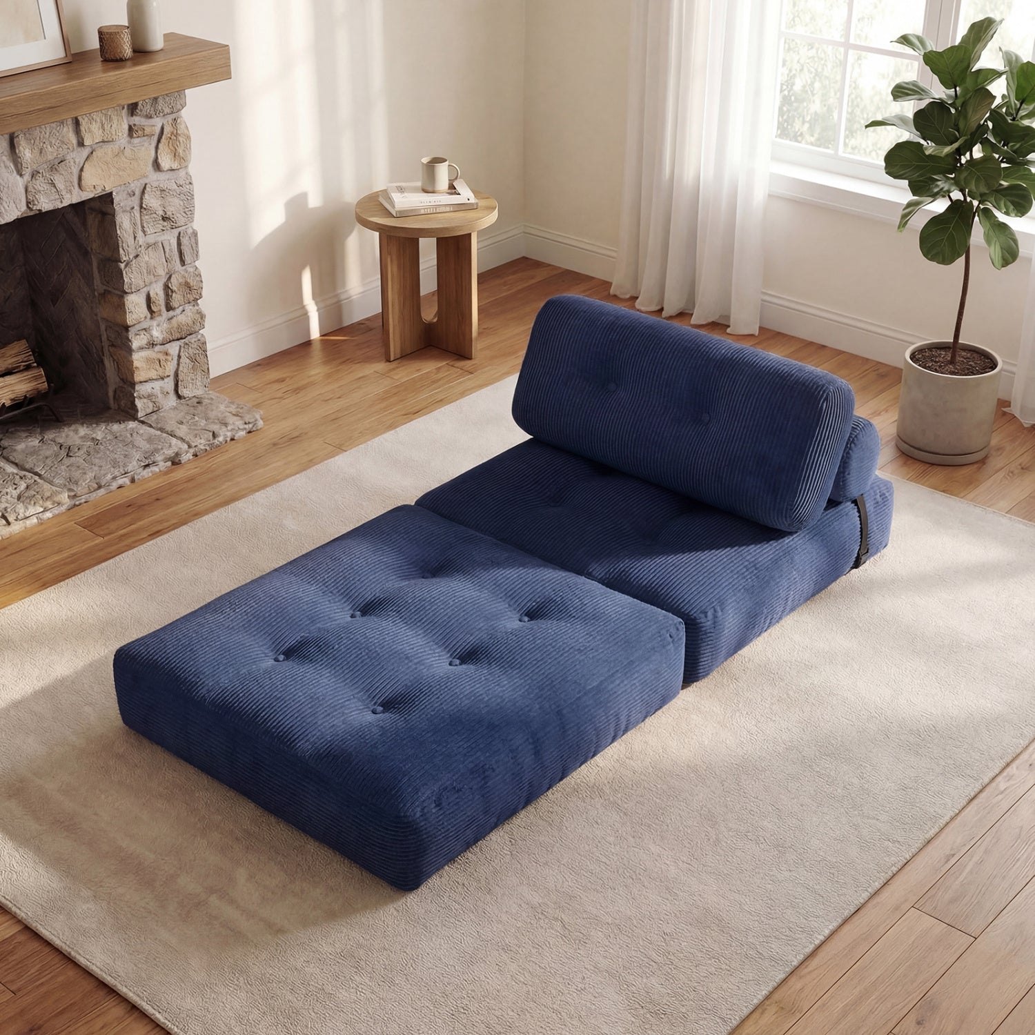 Folding Sofa Bed With Pillow, Navy Sofas & Loveseats at Gallery Canada