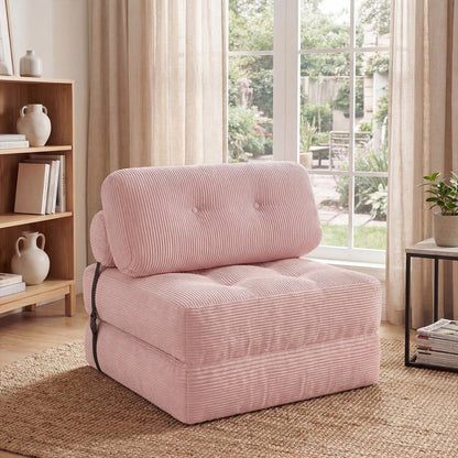 Folding Sofa Bed With Pillow, Living Room, Pink Sofas & Loveseats at Gallery Canada