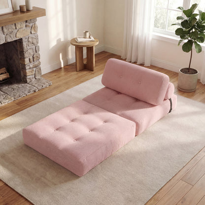 Folding Sofa Bed With Pillow, Living Room, Pink Sofas & Loveseats at Gallery Canada