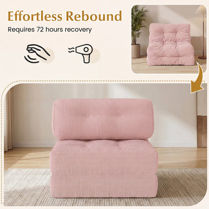 Folding Sofa Bed With Pillow, Living Room, Pink Sofas & Loveseats at Gallery Canada
