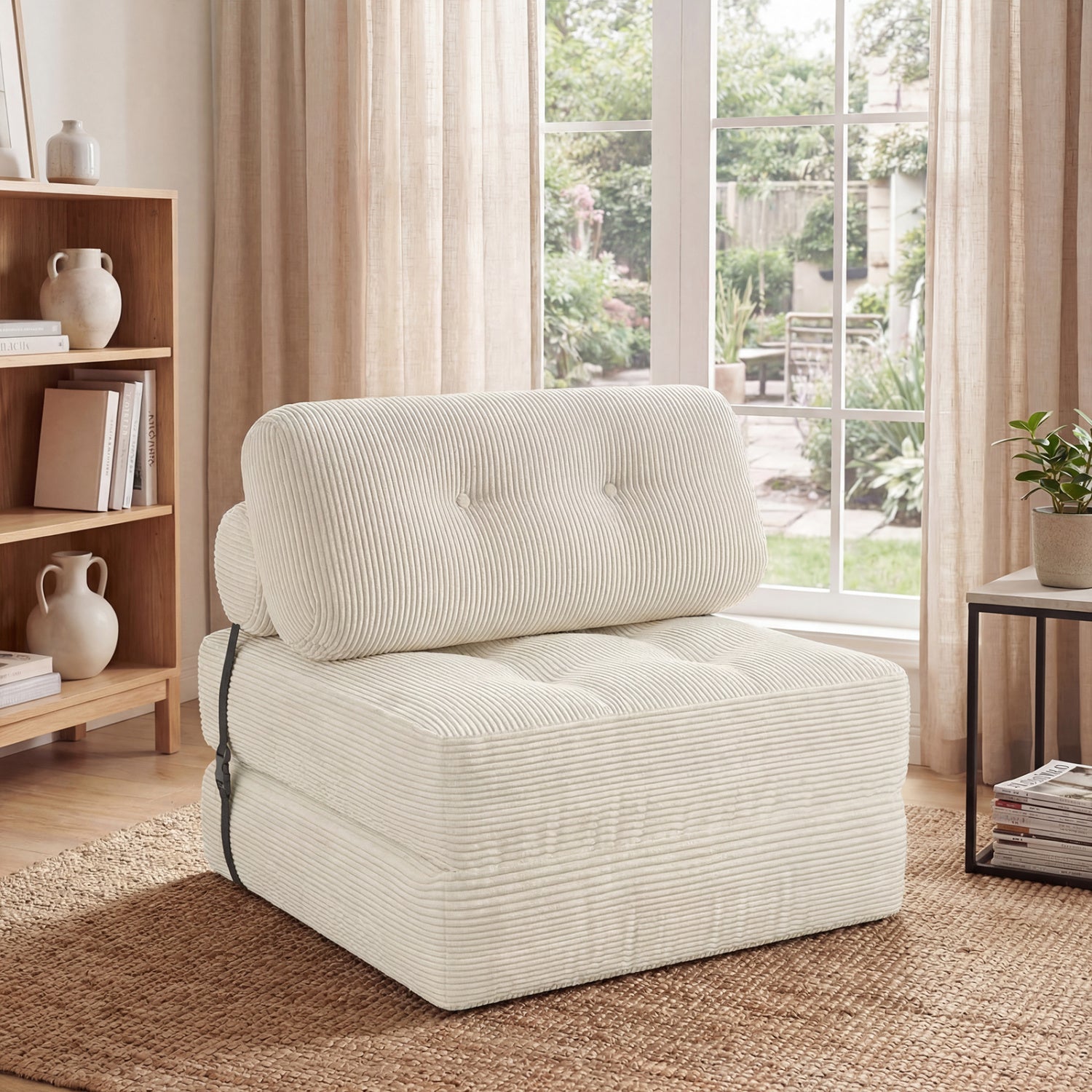 Folding Sofa Bed, With Pillow And Back Support, Beige Sofas & Loveseats at Gallery Canada