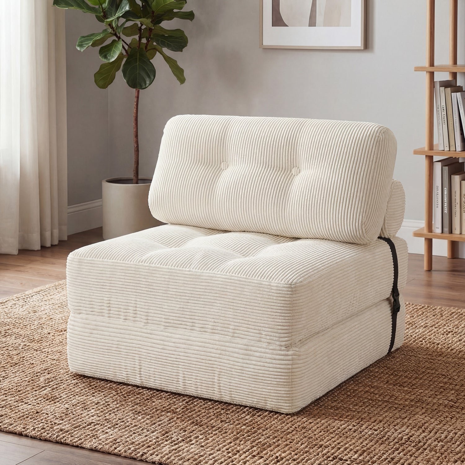 Folding Sofa Bed, With Pillow And Back Support, Beige Sofas & Loveseats at Gallery Canada