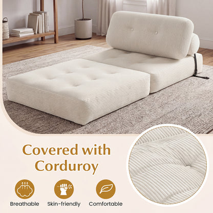 Folding Sofa Bed, With Pillow And Back Support, Beige Sofas & Loveseats at Gallery Canada