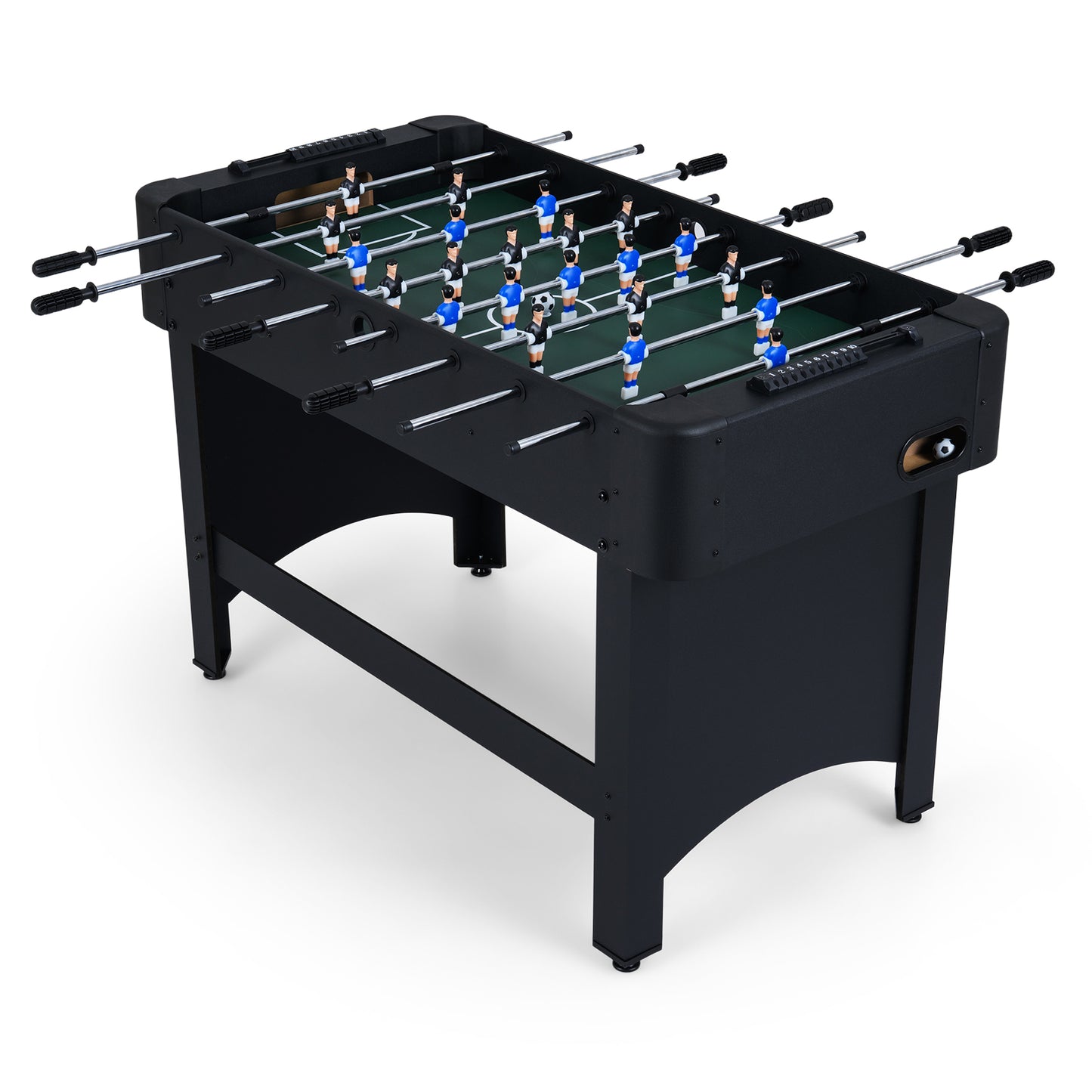 Foosball Table Competition Full Size Soccer Game Table with 22 Players, Black