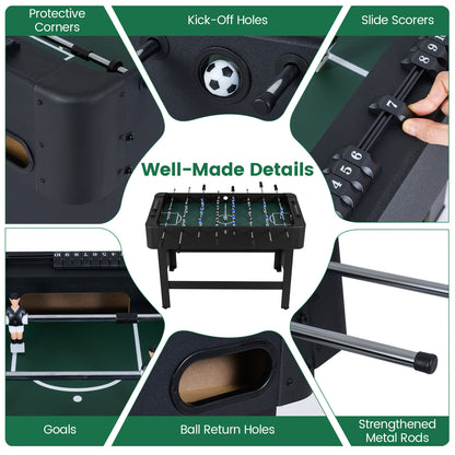 Foosball Table Competition Full Size Soccer Game Table with 22 Players, Black Game Room at Gallery Canada
