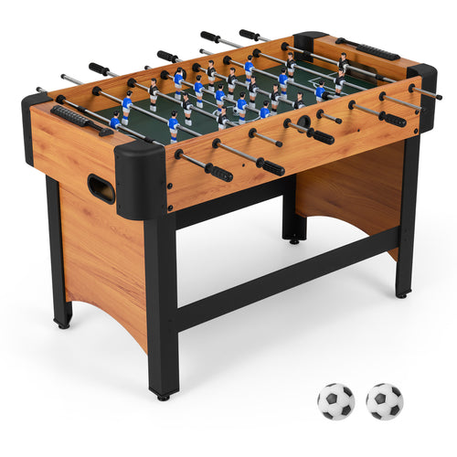 Foosball Table Competition Full Size Soccer Game Table with 22 Players, Natural