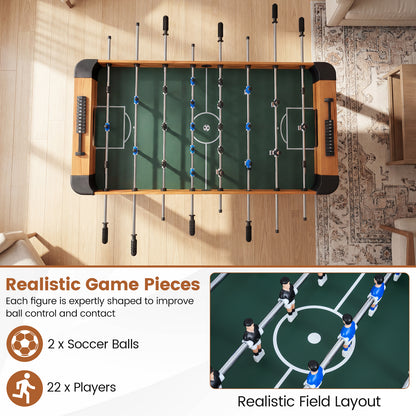 Foosball Table Competition Full Size Soccer Game Table with 22 Players, Natural Game Room at Gallery Canada