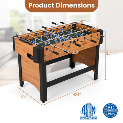 Foosball Table Competition Full Size Soccer Game Table with 22 Players, Natural Game Room at Gallery Canada