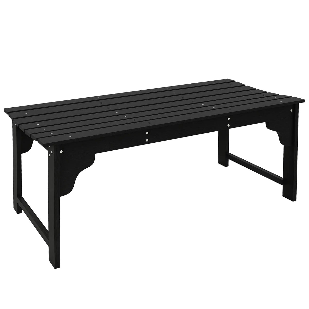 Wooden Garden Bench, Patio Double Park Bench, Black Outdoor Benches at Gallery Canada