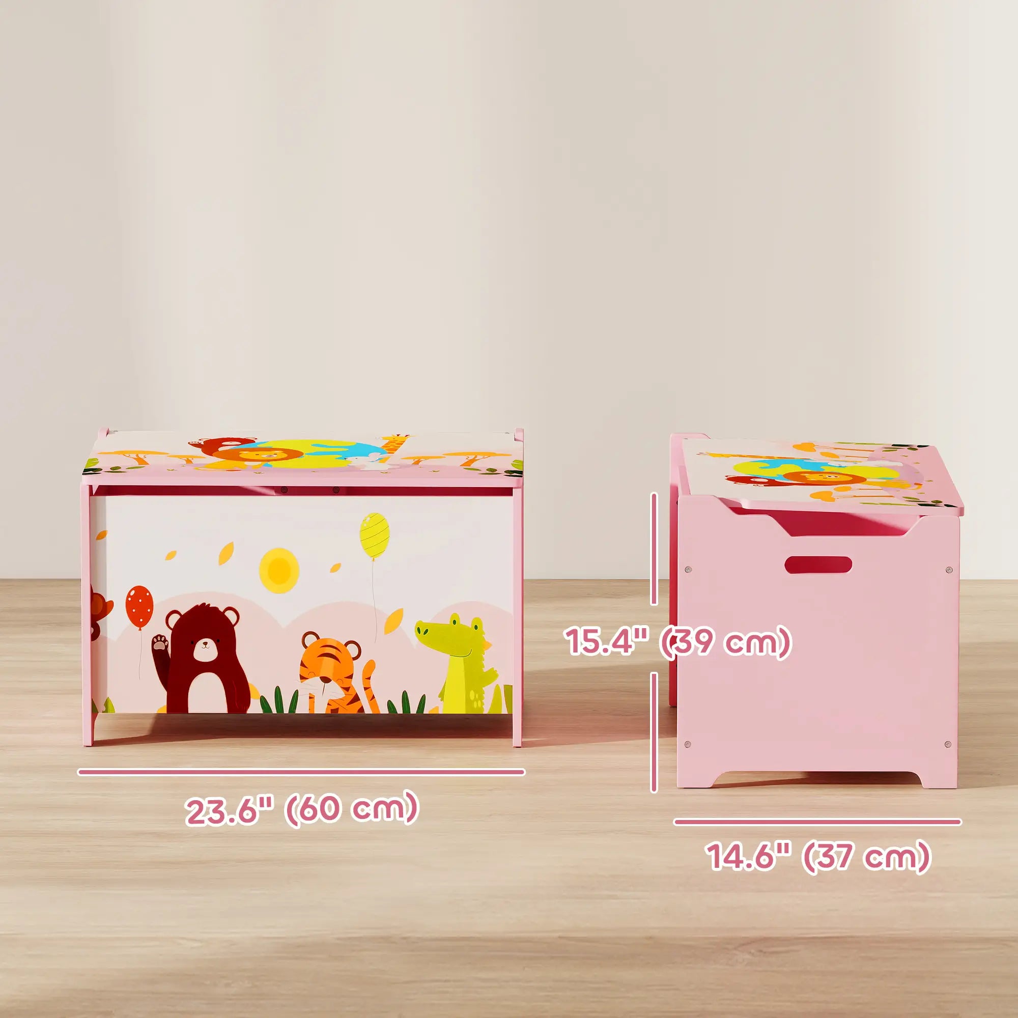 Kids Storage Chest with Lid, Toy Box Organizer, Pink Baby & Kids Storage at Gallery Canada