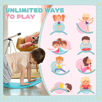 32.3" Balance Board, Kids Wobble Board, Ages 3-6, Blue Baby Gym & Playmats at Gallery Canada