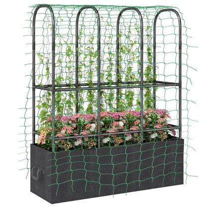 Raised Garden Bed With Trellis, Tomato Cage, 52.8 Gal Grow Bag Raised Garden Beds at Gallery Canada