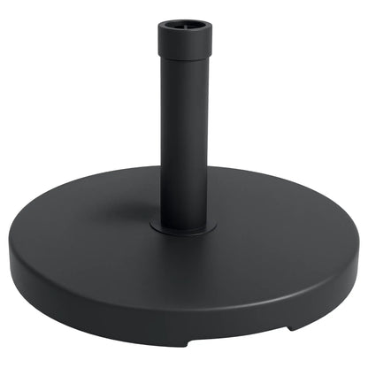 33 Lbs Concrete Parasol Base, 18.3" Round Umbrella Stand, Black Umbrella Bases at Gallery Canada