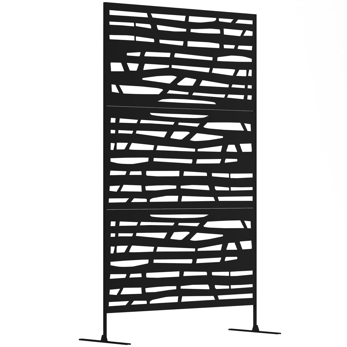 Outdoor Privacy Panel, Freestanding Metal Divider, Garden, Backyard, Deck, Black Side Awnings at Gallery Canada