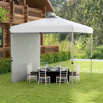 8 x 8 ft Pop Up Canopy, With Sidewall, Carry Bag, Sand Bags, White Pop Up Canopies at Gallery Canada