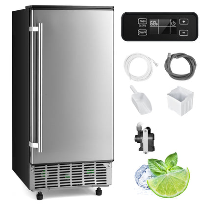 Undercounter Ice Maker, Free-Standing, Silver Ice Makers at Gallery Canada