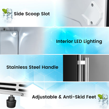 Undercounter Ice Maker, Free-Standing, Silver Ice Makers at Gallery Canada