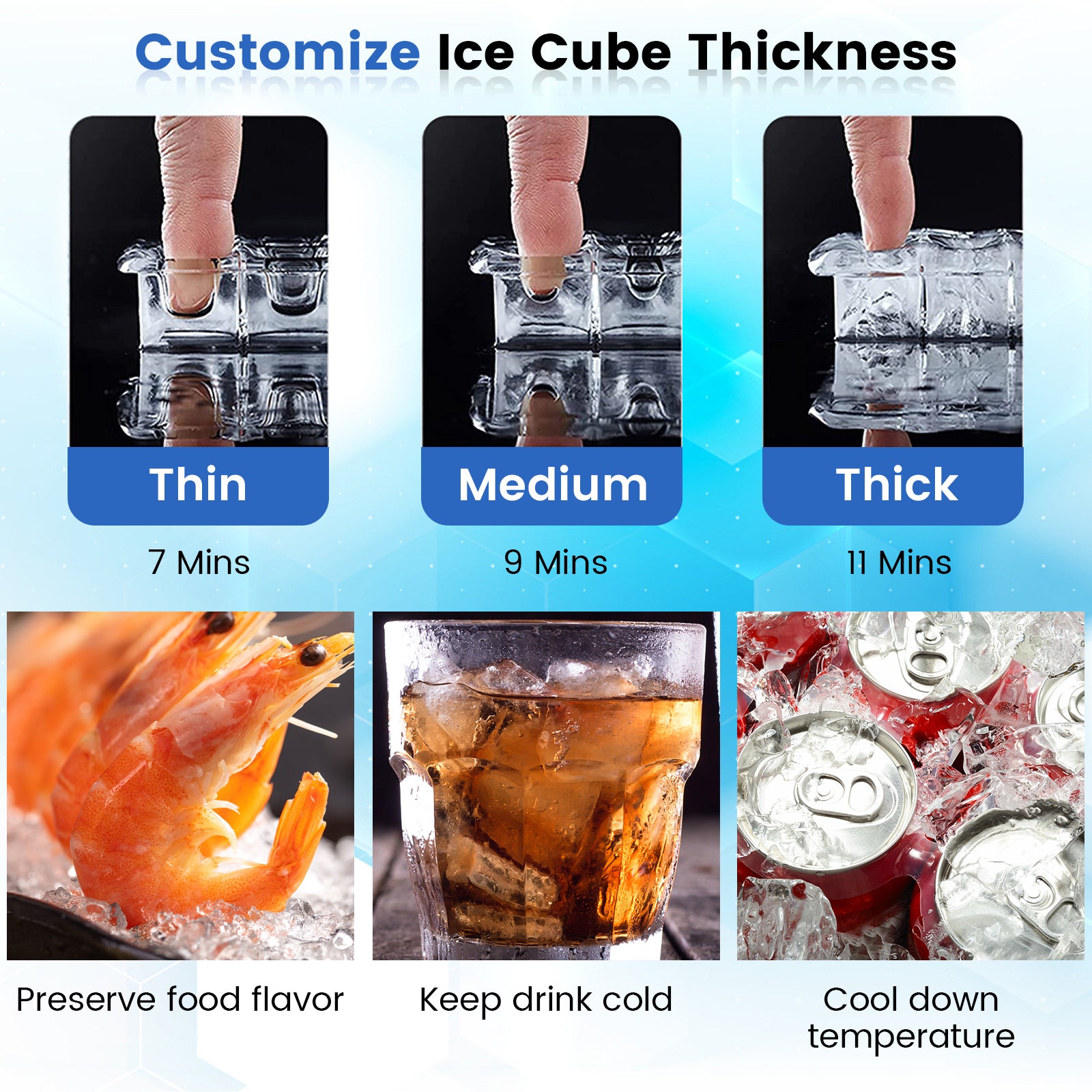 Undercounter Ice Maker, Free-Standing, Silver Ice Makers at Gallery Canada