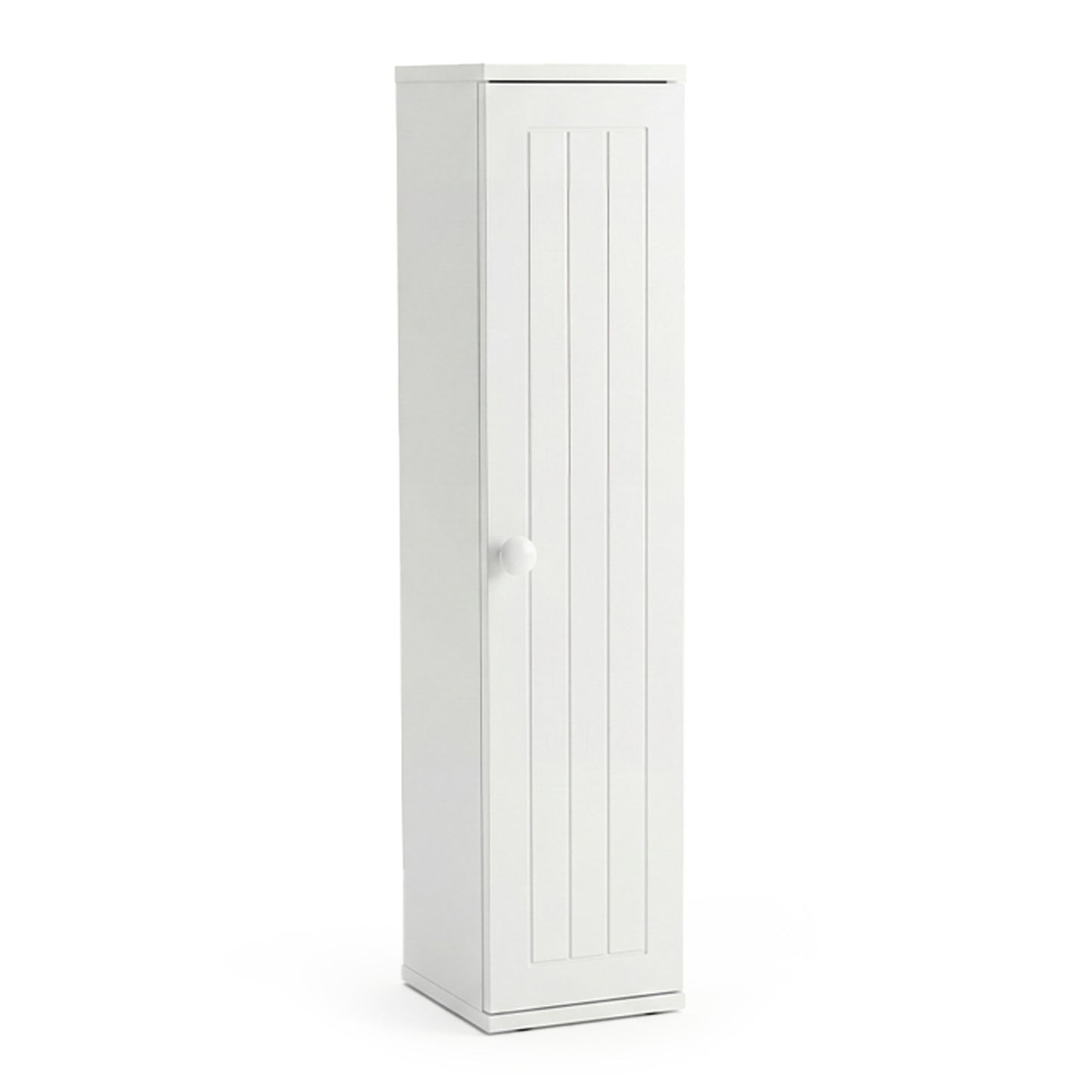Free Standing Toilet Paper Holder, 4 Shelves With Top Slot, White Floor Cabinets at Gallery Canada