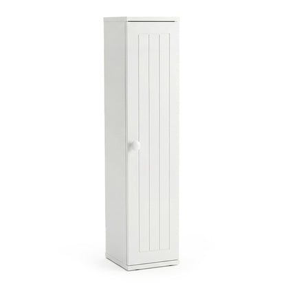 Free Standing Toilet Paper Holder, 4 Shelves With Top Slot, White Floor Cabinets at Gallery Canada