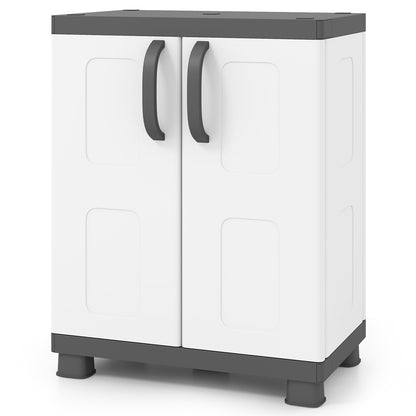 Freestanding Buffet Cabinet, 2 Doors, Adjustable Shelves, Gray Sideboards Cabinets & Buffets at Gallery Canada