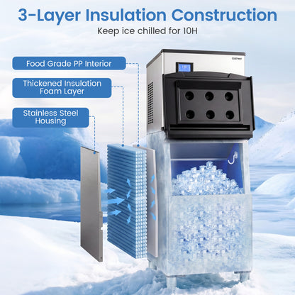 Freestanding Commercial Ice Maker, 450 lbs/24H Ice Makers at Gallery Canada