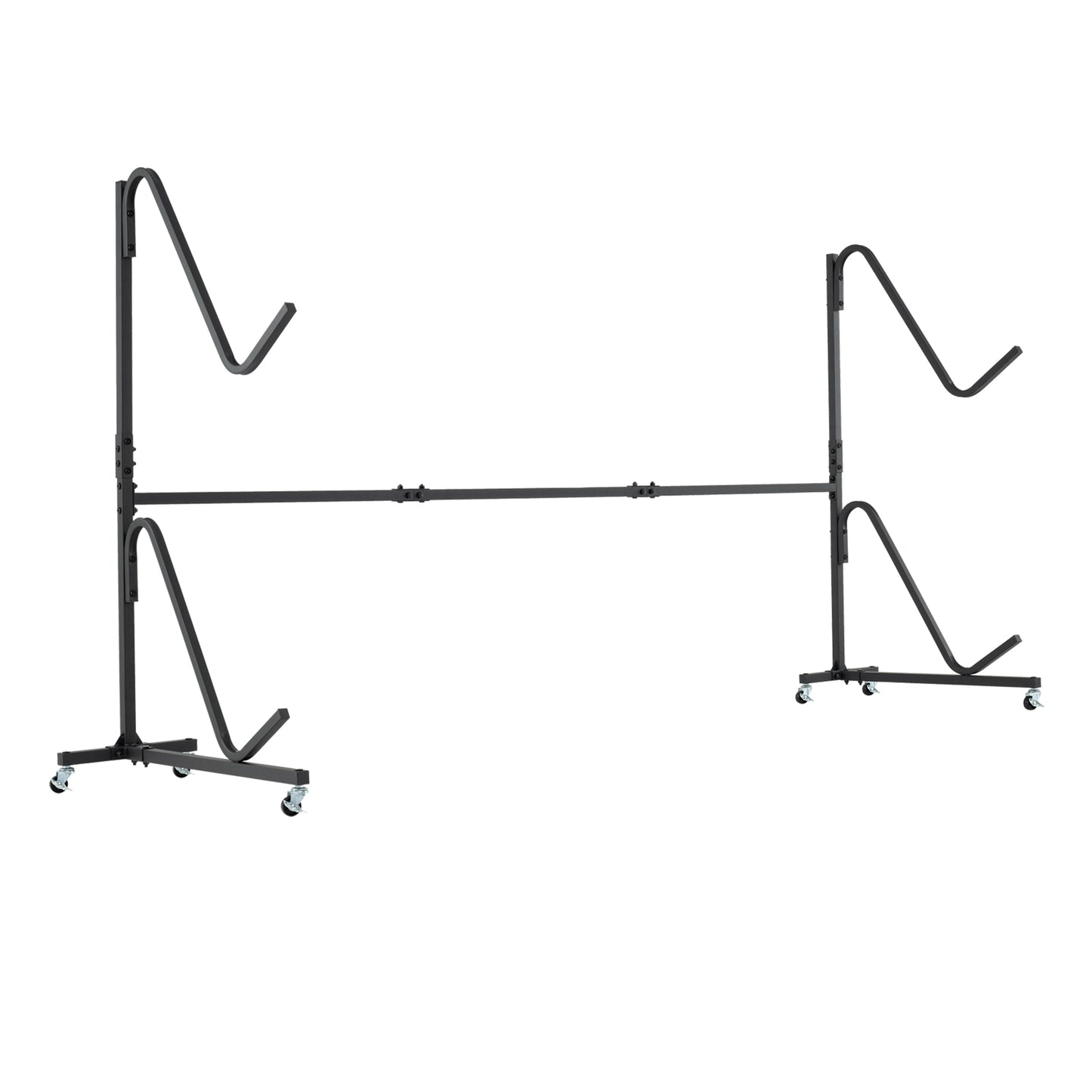 Freestanding Kayak Storage Rack with 6 Lockable Wheels, Black Surfing Black at Gallery Canada