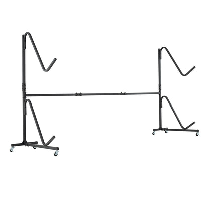 Freestanding Kayak Storage Rack with 6 Lockable Wheels, Black Surfing Black at Gallery Canada