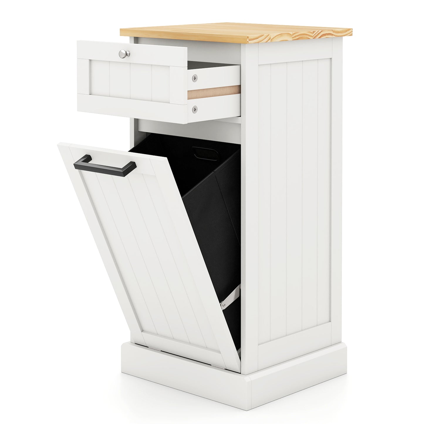 Freestanding Tilt Out Laundry Cabinet With Basket, White Laundry Baskets at Gallery Canada