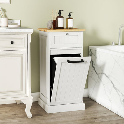 Freestanding Tilt Out Laundry Cabinet With Basket, White Laundry Baskets at Gallery Canada
