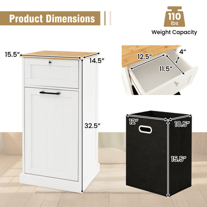 Freestanding Tilt Out Laundry Cabinet With Basket, White Laundry Baskets at Gallery Canada
