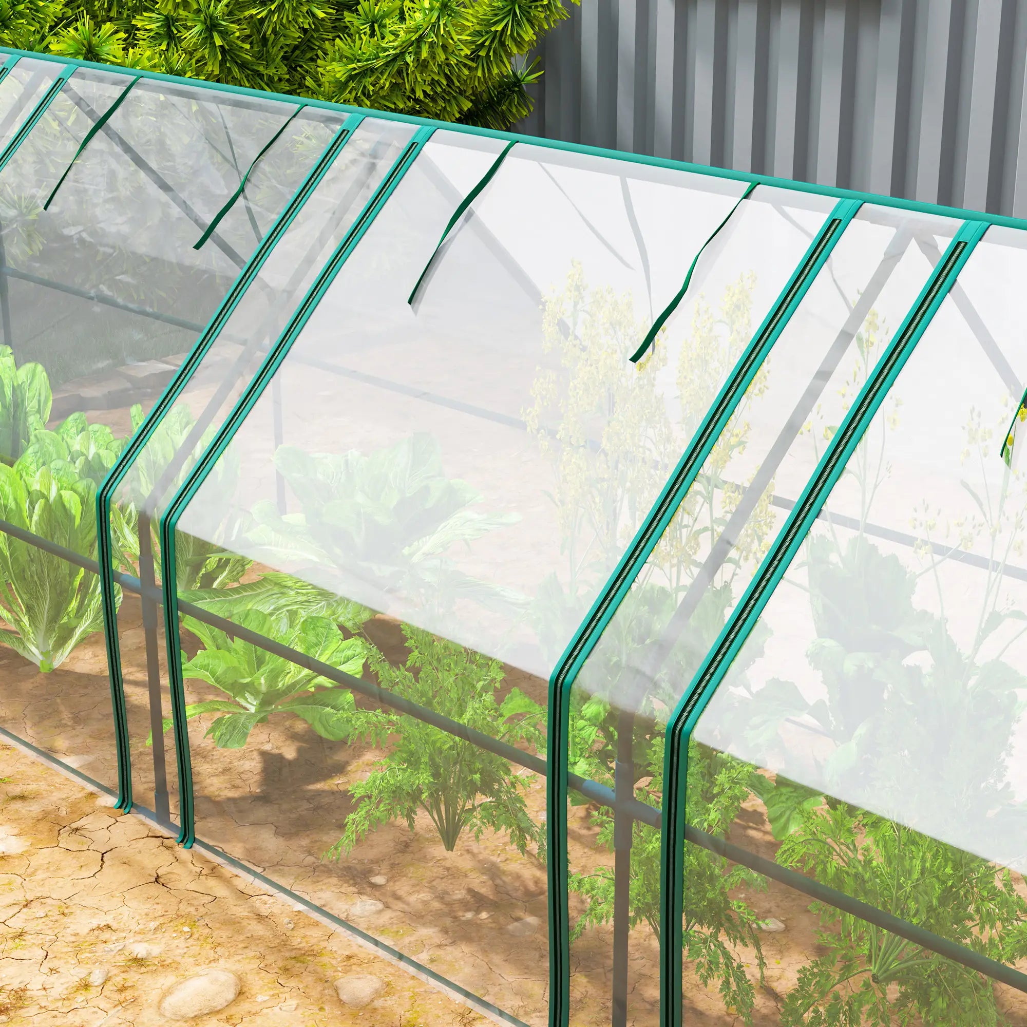 Portable Mini Greenhouse, Growing Tent, w/ Zippered Doors, Clear Greenhouses at Gallery Canada