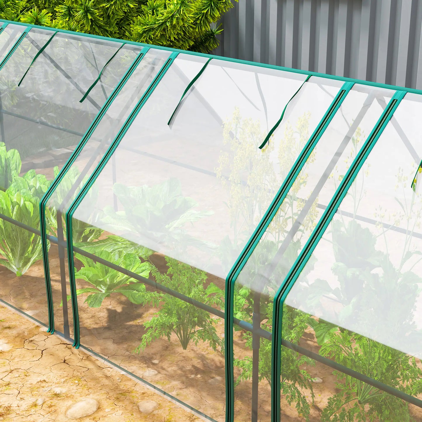 Portable Mini Greenhouse, Growing Tent, w/ Zippered Doors, Clear Greenhouses at Gallery Canada