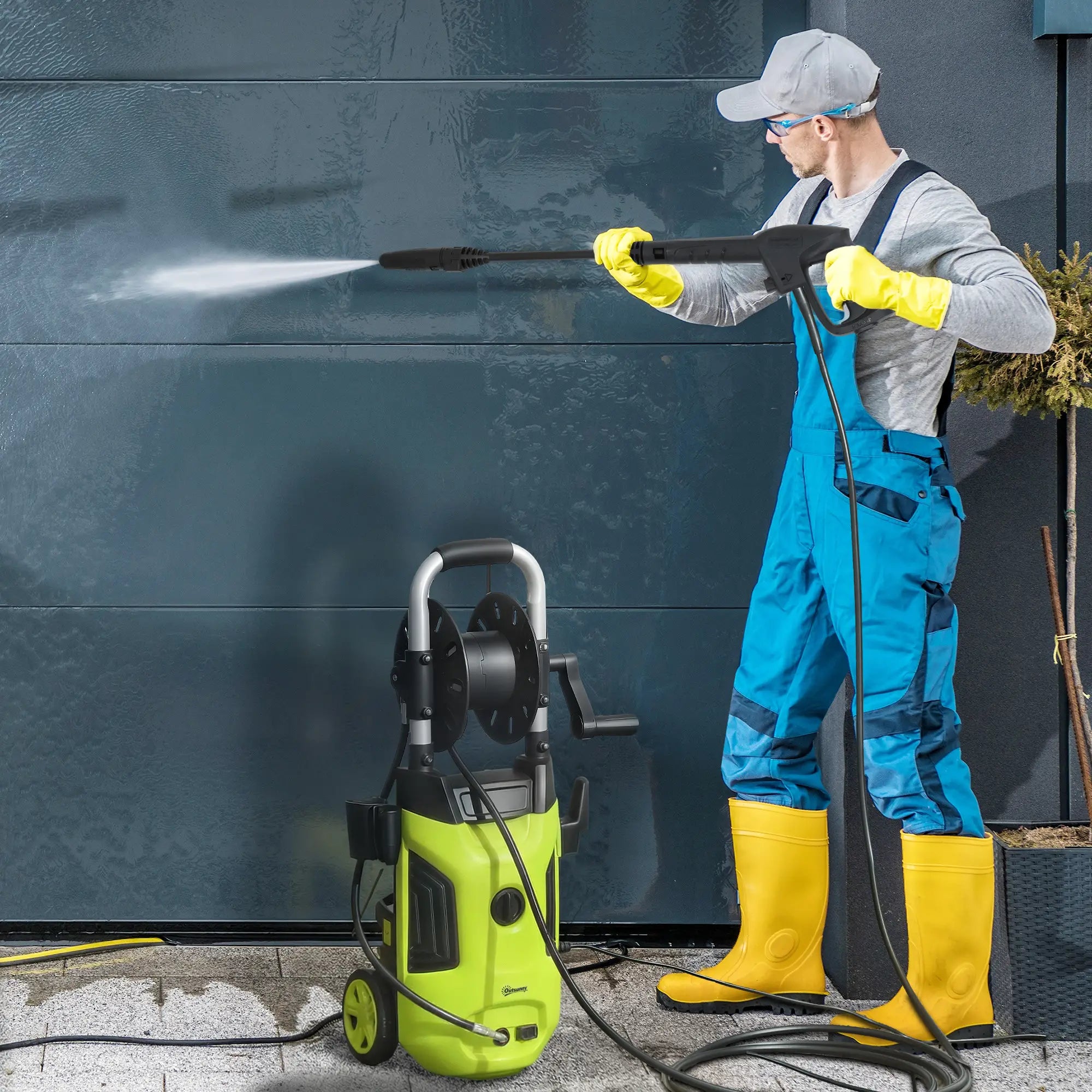 Electric Pressure Washer, 2176 PSI High Pressure Washer with 20 ft Outlet Hose, Adjustable Nozzle, 1.9GPM Power Washer Garden Accessories at Gallery Canada