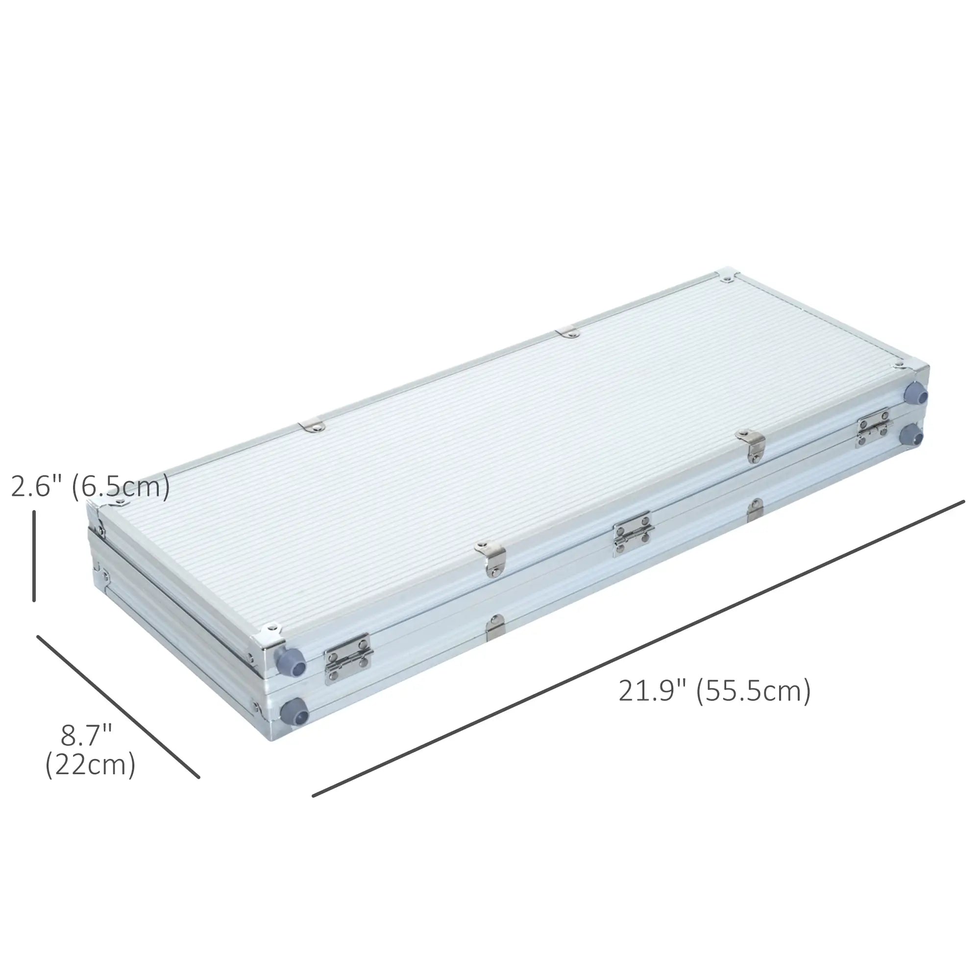 11.5 Gram Poker Chips Set, Aluminum Case, 500 Striped Dice, 2 Card Decks, Silver Game Tables at Gallery Canada