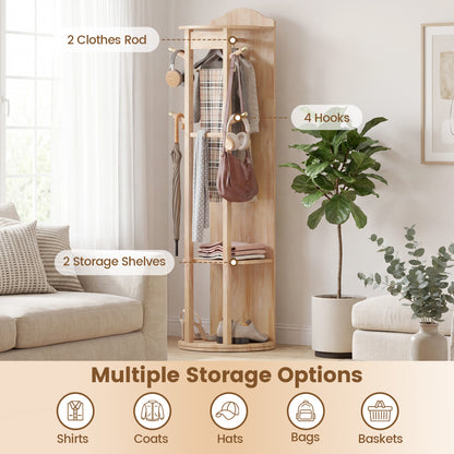 Full Length Mirror Coat Rack, Storage Shelves, Hooks, Natural Coat Racks & Hall Trees at Gallery Canada