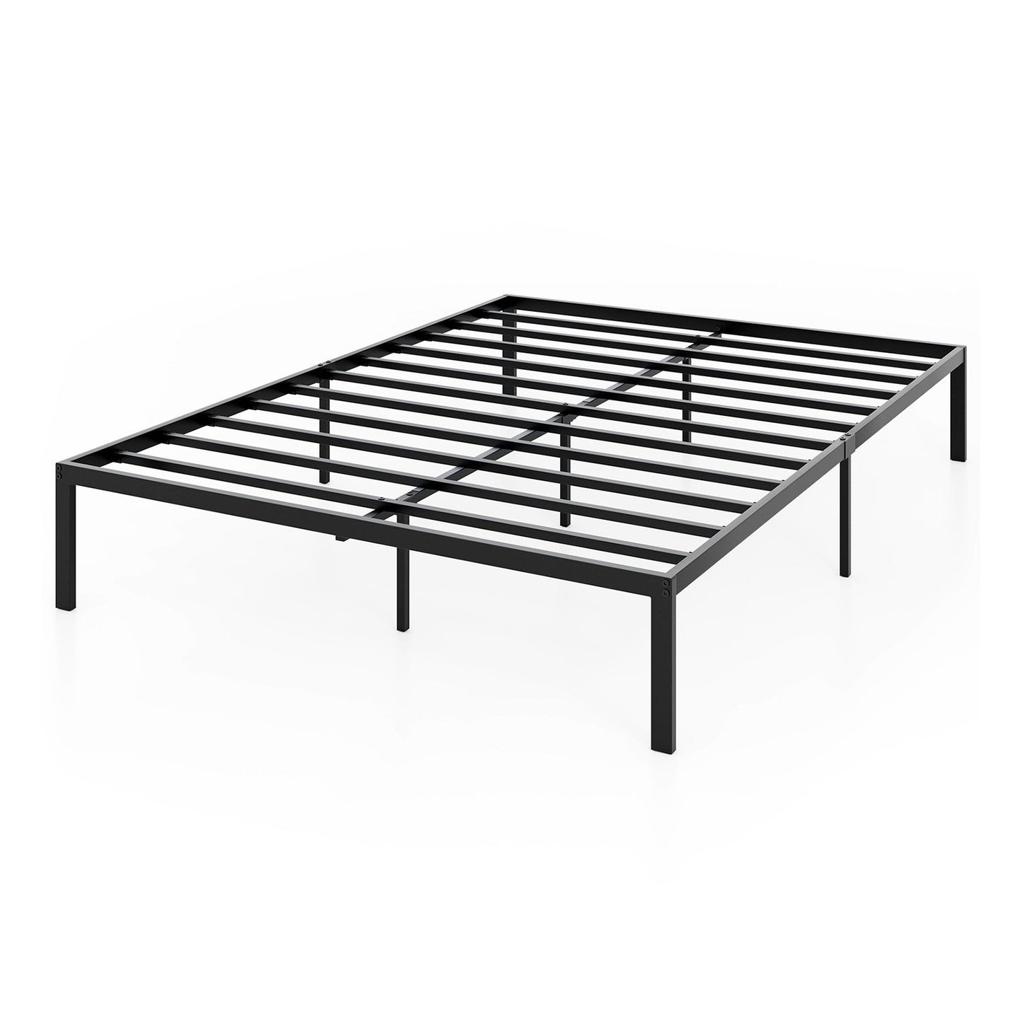 Full/Queen/King Size Metal Bed Frame Heavy Duty Support Slats Mattress Foundation-Full Size, Black Simple Bed Frame Black at Gallery Canada