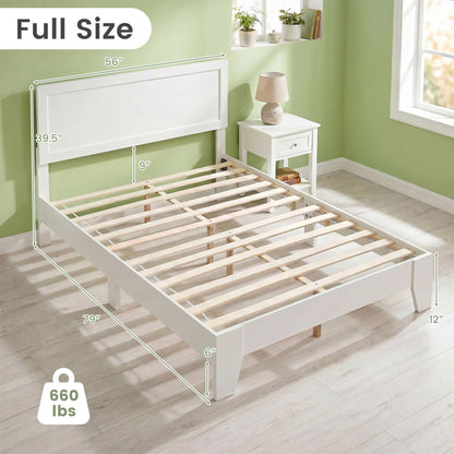 Full Size Bed Frame with Headboard