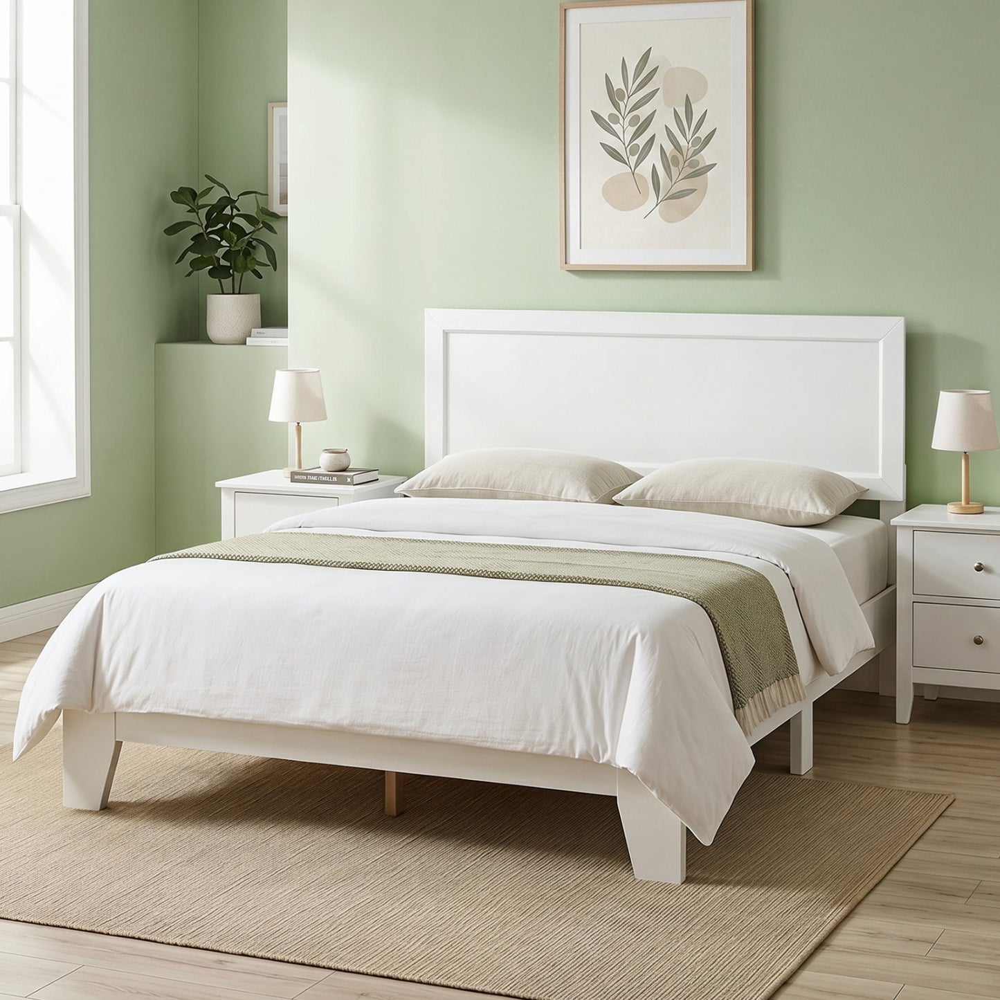 Full Size Bed Frame with Headboard