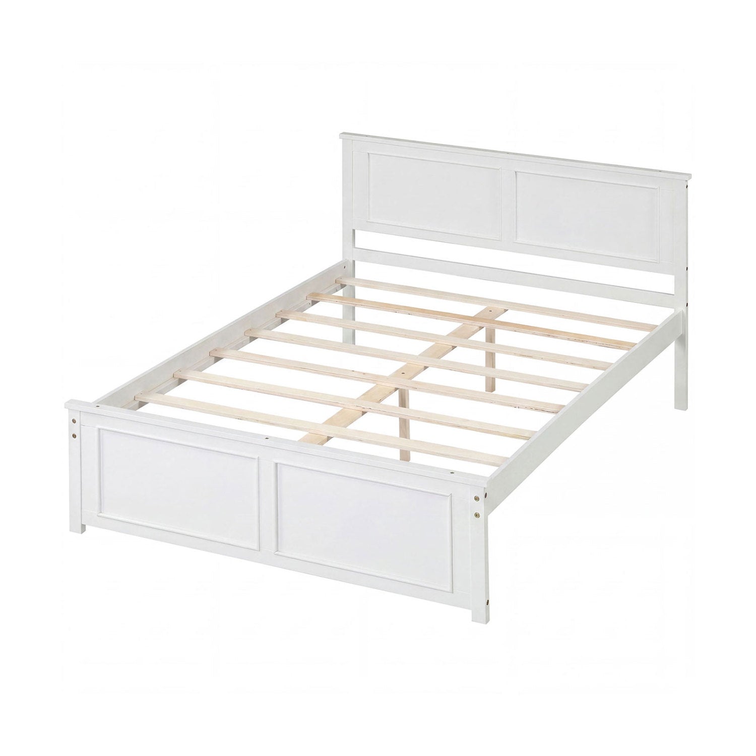 Full Size Platform Bed Frame With Headboard Simple Bed Frame White at Gallery Canada