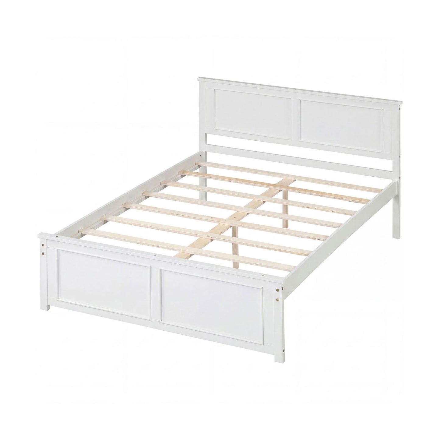 Full Size Platform Bed Frame With Headboard Simple Bed Frame White at Gallery Canada