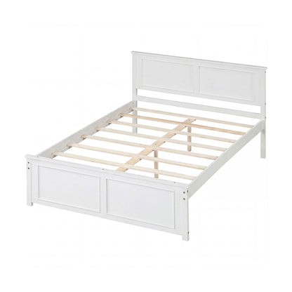 Full Size Platform Bed Frame With Headboard Simple Bed Frame White at Gallery Canada