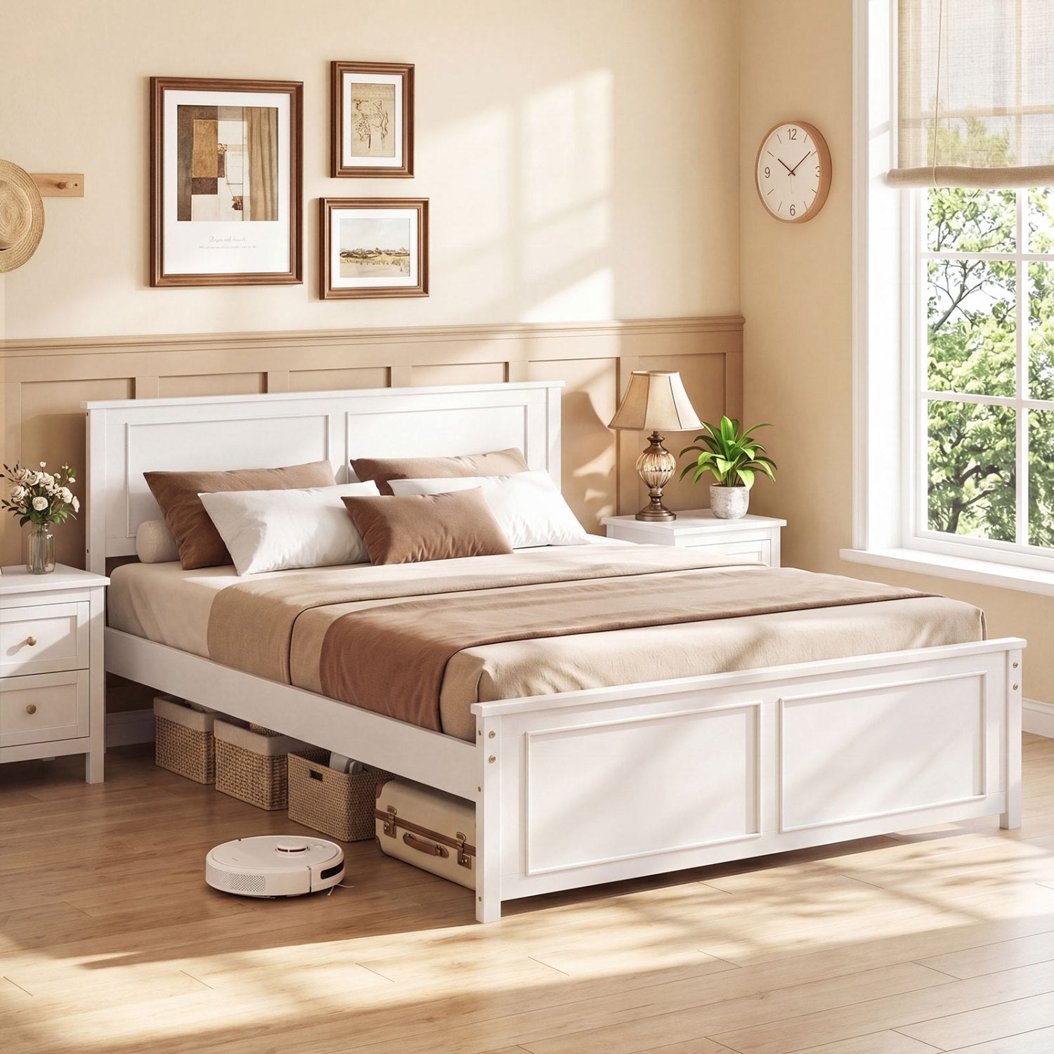 Full Size Platform Bed Frame With Headboard Simple Bed Frame at Gallery Canada