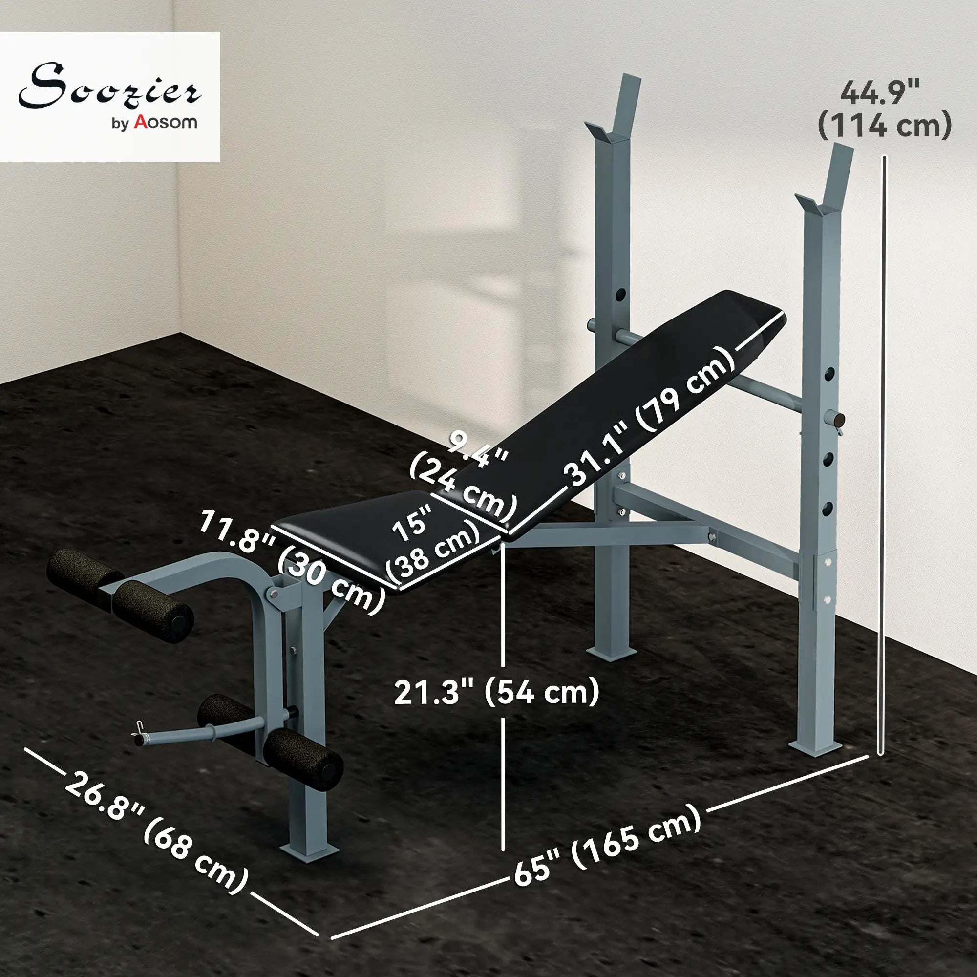 Adjustable Incline Decline Weight Bench, Leg Extension, Barbell Rack Weight Benches at Gallery Canada