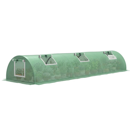 Portable Mini Greenhouse, 10' x 3' x 2', Steel Frame, 5 Mesh Windows, Green Mini Greenhouses at Gallery Canada