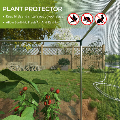 Galvanized Steel Crop Cage, Plant Protection Tent, 4' x 4', Green Walk In Greenhouses at Gallery Canada