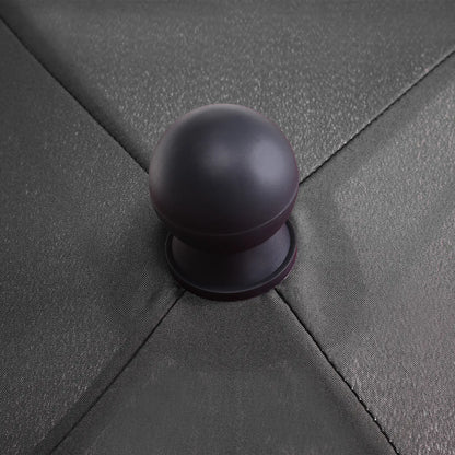 6.5x4ft Rectangle Patio Umbrella, Aluminum Tilt Adjustable, Grey Sun Umbrellas at Gallery Canada