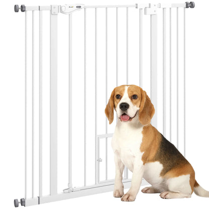 41" Indoor Dog Gate, Easy Open, White Houses, Kennels & Pens at Gallery Canada