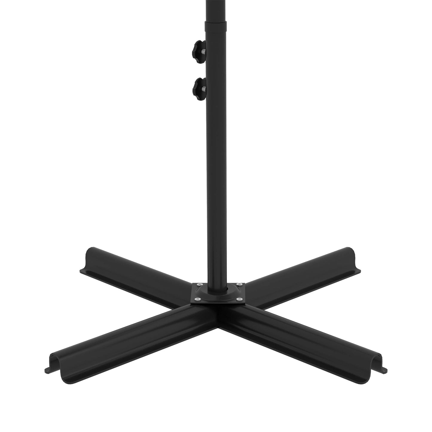 10ft Outdoor Cantilever Umbrella, Solar Lights, Adjustable Angle, Khaki Cantilever Umbrellas at Gallery Canada